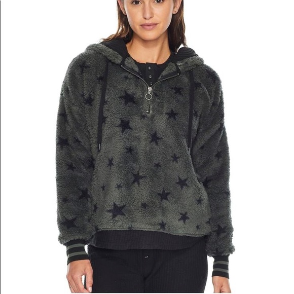 P.J. Salvage Cozy Plush Half Zip Hoodie - Picture 4 of 4
